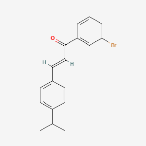 molecular formula C18H17BrO B3155316 (2E)-1-(3-Bromophenyl)-3-[4-(propan-2-yl)phenyl]prop-2-en-1-one CAS No. 797015-45-3