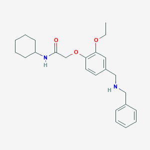 molecular formula C24H32N2O3 B315534 2-{4-[(benzylamino)methyl]-2-ethoxyphenoxy}-N-cyclohexylacetamide 