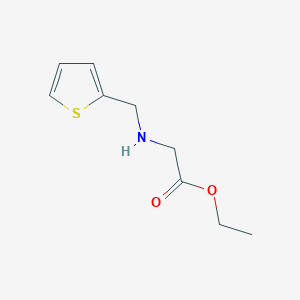 molecular formula C9H13NO2S B3155341 Ethyl 2-((thiophen-2-ylmethyl)amino)acetate CAS No. 79714-08-2