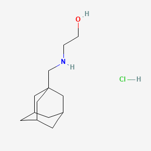 molecular formula C13H24ClNO B3155345 2-[(1-Adamantylmethyl)amino]ethanol hydrochloride CAS No. 79750-20-2