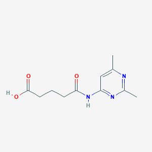 molecular formula C11H15N3O3 B3155360 4-(2,6-Dimethyl-pyrimidin-4-ylcarbamoyl)-butyric acid CAS No. 797807-64-8