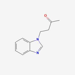 molecular formula C11H12N2O B3155368 2-Butanone, 4-(1H-benzimidazol-1-yl)- CAS No. 79837-10-8