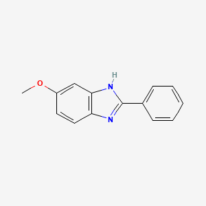 molecular formula C14H12N2O B3155377 5-methoxy-2-phenyl-1H-benzimidazole CAS No. 79877-53-5