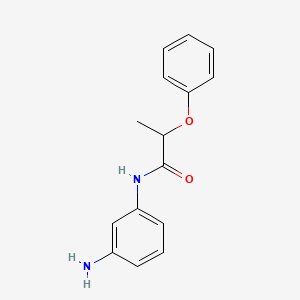 molecular formula C15H16N2O2 B3155389 N-(3-氨基苯基)-2-苯氧基丙酰胺 CAS No. 79912-07-5