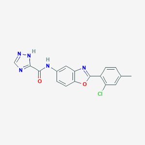 molecular formula C17H12ClN5O2 B315541 N-[2-(2-chloro-4-methylphenyl)-1,3-benzoxazol-5-yl]-1H-1,2,4-triazole-3-carboxamide 