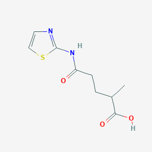 molecular formula C9H12N2O3S B3155413 2-Methyl-4-(thiazol-2-ylcarbamoyl)-butyric acid CAS No. 799258-42-7