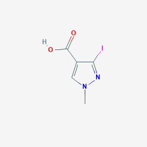 molecular formula C5H5IN2O2 B3155429 3-iodo-1-methyl-1H-pyrazole-4-carboxylic acid CAS No. 799835-40-8