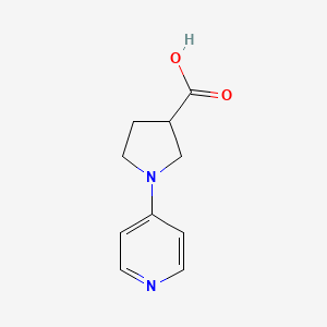 molecular formula C10H12N2O2 B3155441 1-Pyridin-4-ylpyrrolidine-3-carboxylic acid CAS No. 80028-26-8