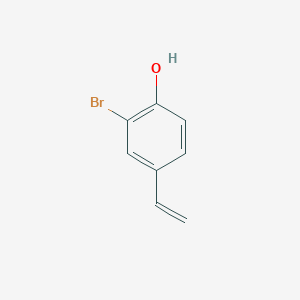 molecular formula C8H7BrO B3155479 2-Bromo-4-ethenylphenol CAS No. 80122-46-9