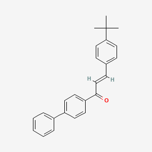 molecular formula C25H24O B3155496 1-(Biphenyl-4-yl)-3-(4-tert-butylphenyl)-2-propene-1-one CAS No. 801271-65-8
