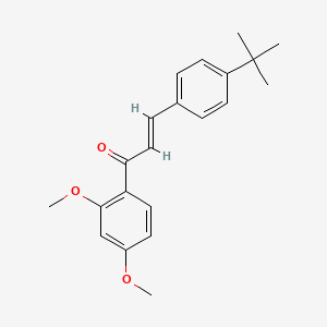 molecular formula C21H24O3 B3155498 (2E)-3-(4-tert-Butylphenyl)-1-(2,4-dimethoxyphenyl)prop-2-en-1-one CAS No. 801276-31-3