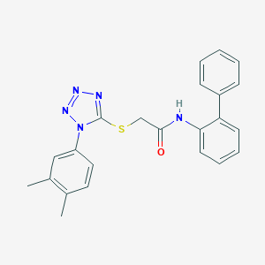 N-2-biphenylyl-2-{[1-(3,4-dimethylphenyl)-1H-tetrazol-5-yl]thio}acetamide