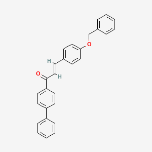 molecular formula C28H22O2 B3155603 (2E)-3-[4-(Benzyloxy)phenyl]-1-(4-phenylphenyl)prop-2-en-1-one CAS No. 805271-97-0
