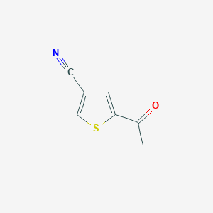 molecular formula C7H5NOS B3155613 5-Acetylthiophene-3-carbonitrile CAS No. 80577-93-1