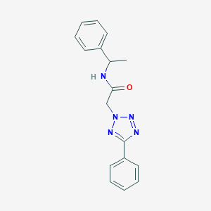N-(1-phenylethyl)-2-(5-phenyl-2H-tetraazol-2-yl)acetamide