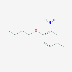 molecular formula C12H19NO B3155652 2-(Isopentyloxy)-5-methylaniline CAS No. 807265-56-1