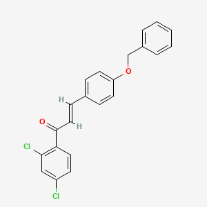 molecular formula C22H16Cl2O2 B3155664 (2E)-3-[4-(Benzyloxy)phenyl]-1-(2,4-dichlorophenyl)prop-2-en-1-one CAS No. 807338-48-3