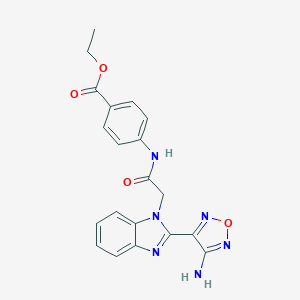 ethyl4-({[2-(4-amino-1,2,5-oxadiazol-3-yl)-1H-benzimidazol-1-yl]acetyl}amino)benzoate