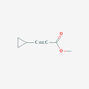 molecular formula C7H8O2 B3155703 Methyl 3-cyclopropylprop-2-ynoate CAS No. 80866-48-4