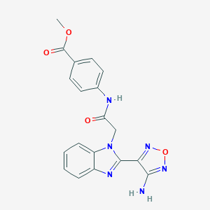 methyl 4-({[2-(4-amino-1,2,5-oxadiazol-3-yl)-1H-benzimidazol-1-yl]acetyl}amino)benzoate