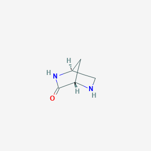 molecular formula C5H8N2O B3155735 (1S,4S)-2,5-Diazabicyclo[2.2.1]heptan-3-one CAS No. 80986-21-6