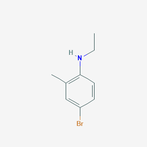 molecular formula C9H12BrN B3155760 4-bromo-N-ethyl-2-methylaniline CAS No. 81090-36-0