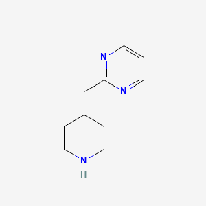 molecular formula C10H15N3 B3155797 2-(哌啶-4-基甲基)嘧啶 CAS No. 811812-60-9