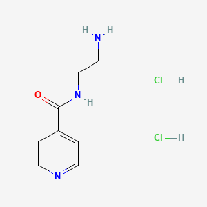 molecular formula C8H13Cl2N3O B3155823 N-(2-aminoethyl)pyridine-4-carboxamide dihydrochloride CAS No. 81253-53-4