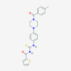 N-[(4-{4-[(4-methylphenyl)carbonyl]piperazin-1-yl}phenyl)carbamothioyl]thiophene-2-carboxamide