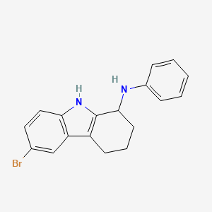 molecular formula C18H17BrN2 B3155831 6-bromo-N-phenyl-2,3,4,9-tetrahydro-1H-carbazol-1-amine CAS No. 812649-13-1