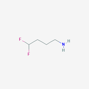 molecular formula C4H9F2N B3155907 4,4-Difluorobutan-1-amine CAS No. 813412-40-7