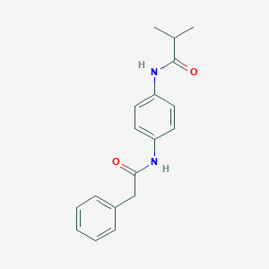 molecular formula C18H20N2O2 B315593 2-methyl-N-{4-[(phenylacetyl)amino]phenyl}propanamide 