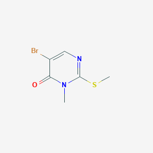 molecular formula C6H7BrN2OS B3155953 5-溴-3-甲基-2-(甲硫基)嘧啶-4(3H)-酮 CAS No. 81560-06-7