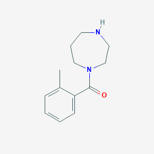 molecular formula C13H18N2O B3155971 1,4-二氮杂环-1-基(2-甲基苯基)甲苯酮 CAS No. 815650-72-7