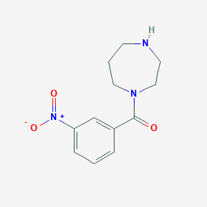 molecular formula C12H15N3O3 B3155981 1-(3-Nitrobenzoyl)-1,4-diazepane CAS No. 815650-84-1