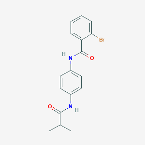 molecular formula C17H17BrN2O2 B315599 2-bromo-N-[4-(isobutyrylamino)phenyl]benzamide 