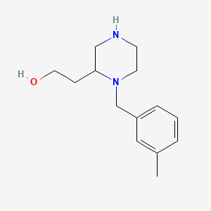 molecular formula C14H22N2O B3156007 2-[1-(3-Methylbenzyl)-2-piperazinyl]ethanol CAS No. 815655-76-6