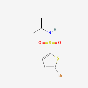 molecular formula C7H10BrNO2S2 B3156030 5-Bromo-N-isopropylthiophene-2-sulfonamide CAS No. 81597-54-8