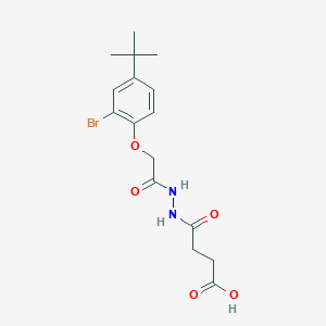 4-{2-[(2-Bromo-4-tert-butylphenoxy)acetyl]hydrazino}-4-oxobutanoic acid