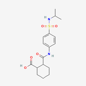 molecular formula C17H24N2O5S B3156055 2-({4-[(Isopropylamino)sulfonyl]anilino}carbonyl)cyclohexanecarboxylic acid CAS No. 817187-19-2