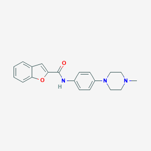 molecular formula C20H21N3O2 B315609 N-[4-(4-methylpiperazin-1-yl)phenyl]-1-benzofuran-2-carboxamide 