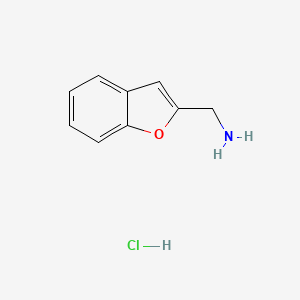 molecular formula C9H10ClNO B3156099 1-(1-Benzofuran-2-yl)methanamine hydrochloride CAS No. 81882-18-0