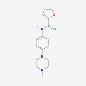 molecular formula C16H19N3O2 B315610 N-[4-(4-methylpiperazin-1-yl)phenyl]furan-2-carboxamide 