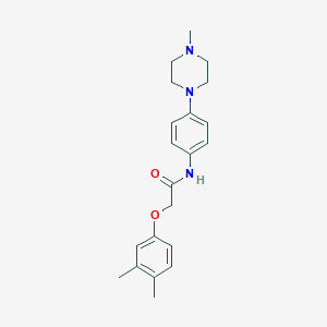 2-(3,4-dimethylphenoxy)-N-[4-(4-methylpiperazin-1-yl)phenyl]acetamide