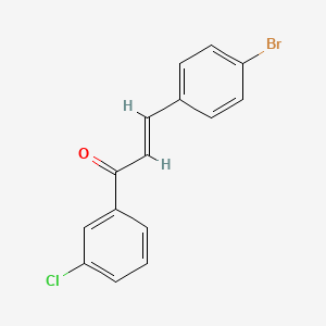 molecular formula C15H10BrClO B3156126 (2E)-3-(4-Bromophenyl)-1-(3-chlorophenyl)prop-2-en-1-one CAS No. 819792-56-8