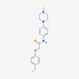 molecular formula C21H27N3O2 B315613 2-(4-ethylphenoxy)-N-[4-(4-methylpiperazin-1-yl)phenyl]acetamide 
