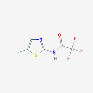 molecular formula C6H5F3N2OS B3156147 2,2,2-三氟-N-(5-甲基-1,3-噻唑-2-基)乙酰胺 CAS No. 820230-84-0