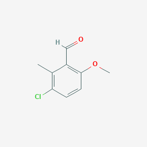 B3156170 3-Chloro-6-methoxy-2-methylbenzaldehyde CAS No. 82128-14-1