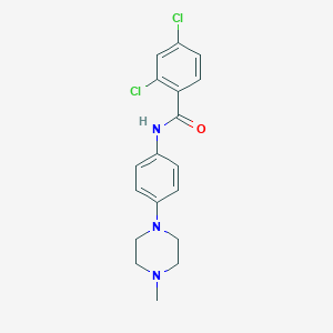 molecular formula C18H19Cl2N3O B315619 2,4-dichloro-N-[4-(4-methylpiperazin-1-yl)phenyl]benzamide 