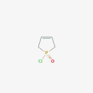 molecular formula C4H6ClOP B3156197 1-chloro-2,5-dihydro-1H-1-phosphol-1-one CAS No. 822-47-9